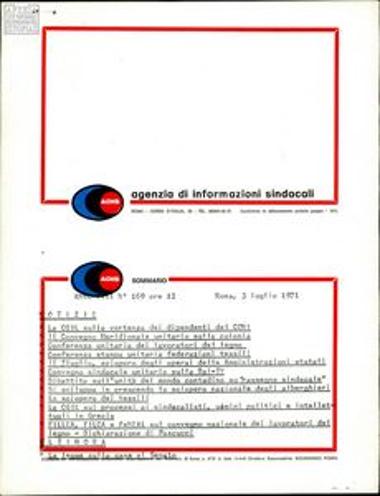 Information bulletins in Italian containing news from Greece during the dictatorship
