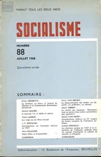 Article by S. Someritis in the periodical Socialisme on dictatorship in Greece, the Council of Europe and the European Economic Community