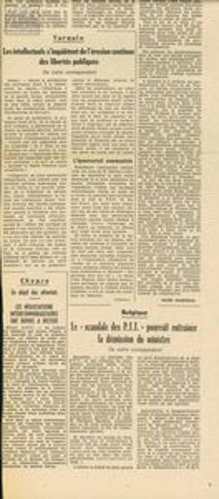 Press clippings on the 1973 referendum