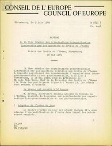 Material from the 7th Assembly of International Human Rights Organisations