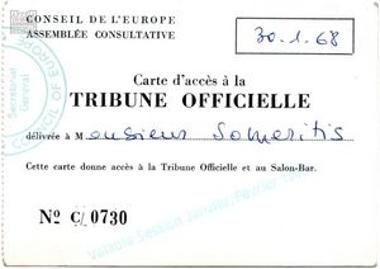 Entry cards to the 19th Congress