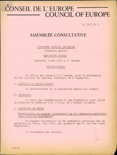 Υλικά του 2ου Μέρους της 20ης Συνεδρίασης της Συμβουλευτικής Συνέλευσης του Συμβουλίου της Ευρώπης
