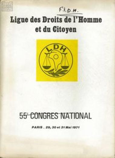 55ο Εθνικό Συνέδριο της Ligue des Droits de l'Homme