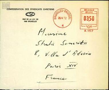 Correspondence between S. Someritis and Giannis Gianneridis