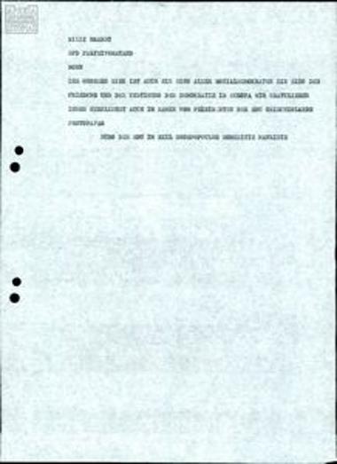 Letters to Willy Brandt