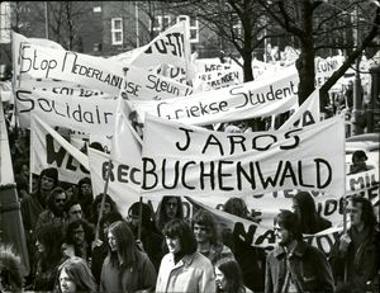 Anti-dictatorship demonstration in Amsterdam