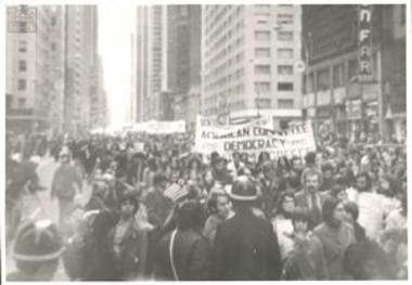 Demonstration in solidarity with Greece