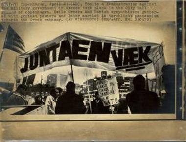 Anti-dictatorship demonstration in Copenhagen