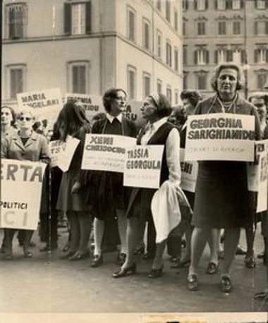 Silent protest demanding the release of women political prisoners