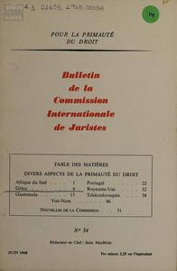Bulletin de la Commission International des Juristes