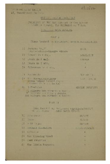 Programme of the Ist concert of the season (1947-1948) : piano and song recital