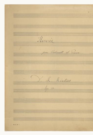 Reverie pour violoncell et piano, op.10