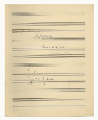 Desespair: romance in Do mineur pour violon e piano