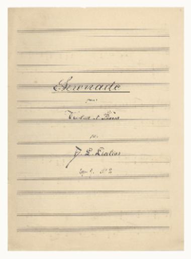 Drei Salonstucke, Op. 9: 1. Romance, no.1. 2. Berceuse, no. 2. 3. Serenade, no.3