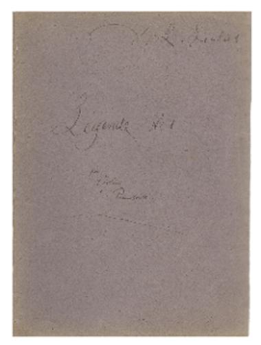 Legende Ν.1 per violino e pianoforte= pour violon et piano