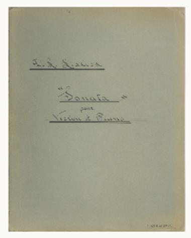 Sonata pour violon et piano