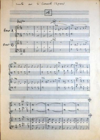 Sonata από το Carnaval για 2 πιάνα