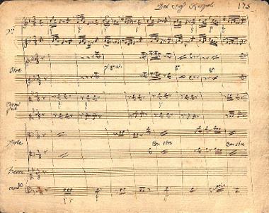 Nitteti, opera [1782], aria Bramai salvarti, sopr. and orch., score, ms.