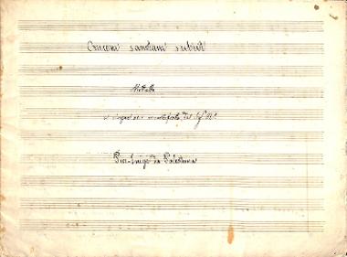 Crucem sanctam, motet for 5 voices [1569], score, ms.
