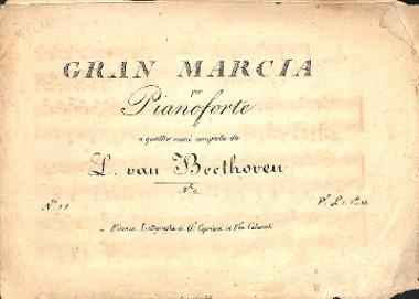 Gran marcia per Pianoforte a quattro mani… No. 2, in D major, = op. 45, 3