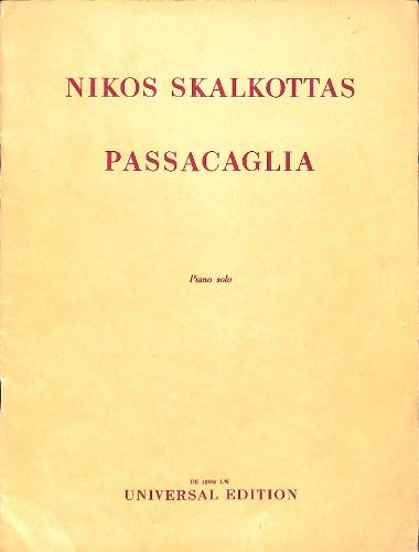 Passacaglia: Piano solo