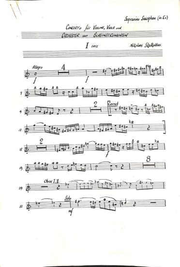 Concerto für Violine, Viola und Blasorchester