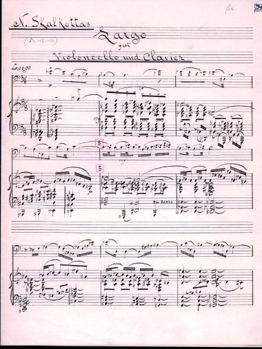 Largo für Violoncello Solo und Klavier