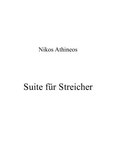 Σουίτα για ορχήστρα εγχόρδων (Suite für Streicher) (1978)