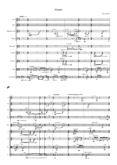 Nonett (Variationen für 9 Instrumente) (1976)