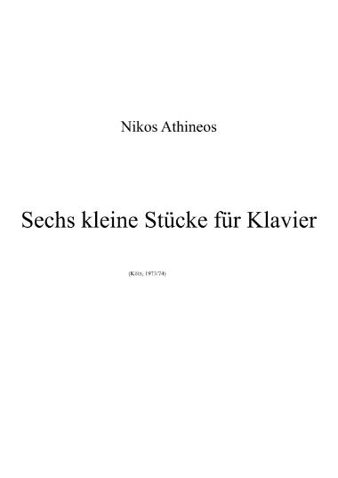 Sechs kleine Stücke für Klavier