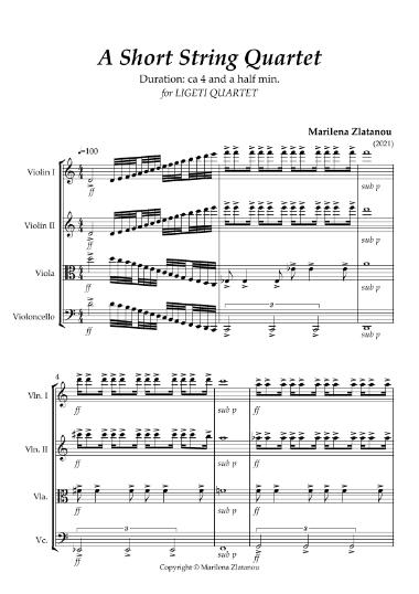 A short string quartet: for Liget quartet