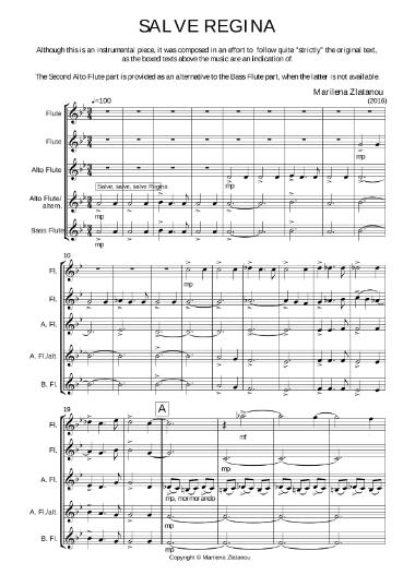 Salve regina quartet