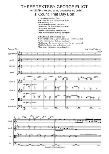 Three texts by George Eliot