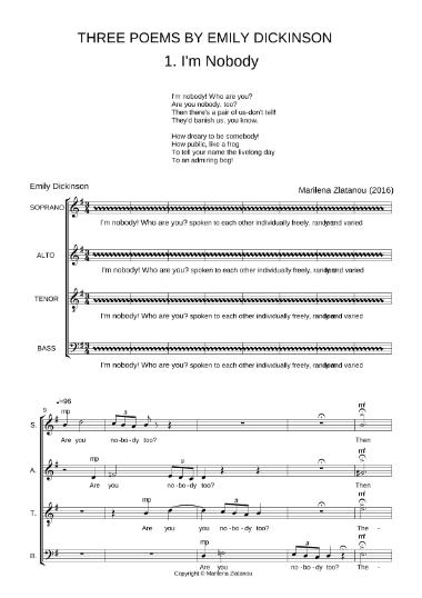 Three Poems by Emily Dickinson