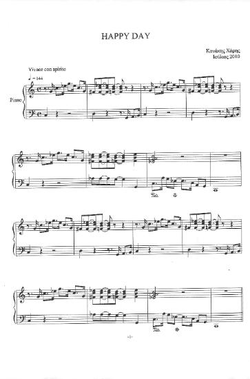 Piano works for lower and indermediate level. Happy Day