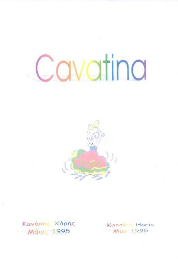 Piano works for lower and indermediate level. Cavatina