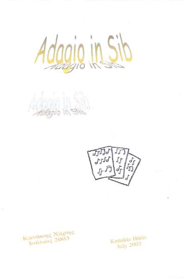 Piano works for lower and indermediate level. Adagio in Si♭