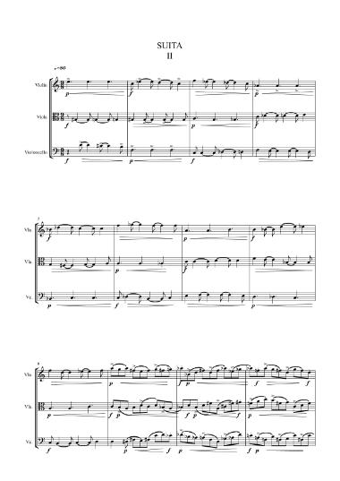 Suita II (violin - viola - violoncello]