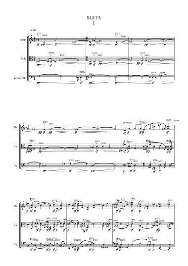 Suita I (violin - viola - violoncello]