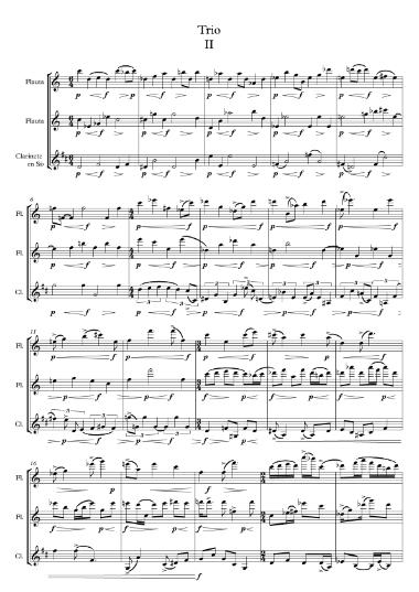 Trio II [flauta (2) - clarinete]