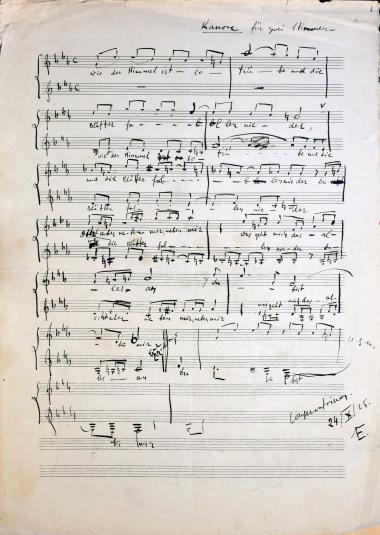 Kanon: fur zwei stimmen