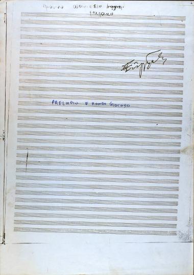 Πρελούντιο και ροντό τζιοκόζο για ορχήστρα = Preludio e rondo giocoso