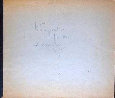 Concertino: για μικρή ορχήστρα και solo corno