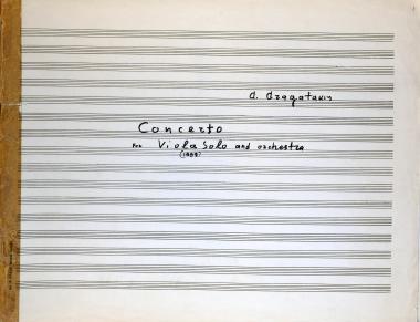 Concerto: for viola solo and orchestra
