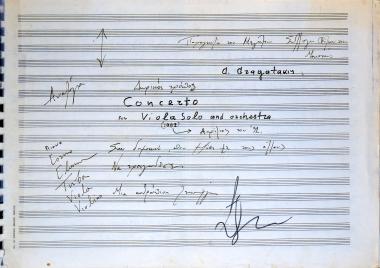 Concerto: for viola solo and orchestra
