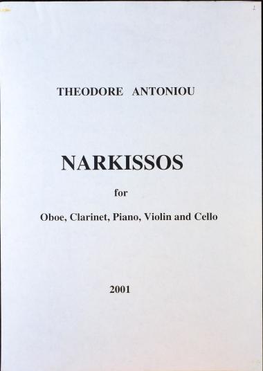 Narkissos: for Oboe, Clarinet, Piano, Violin and Cello
