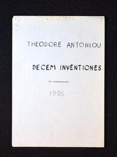 Decem Inventiones: for Woodwind Quintet