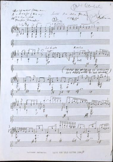 Suite for Solo Guitar