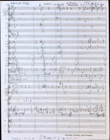 First symphony: for Dimitris Dragatakis