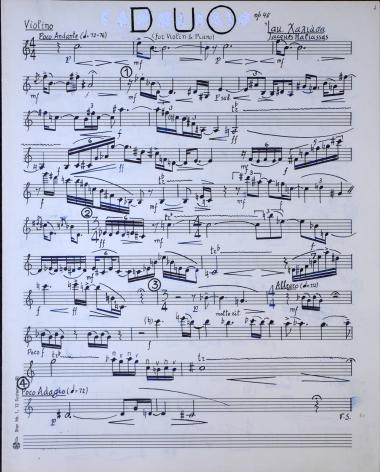 Duo: for violin & piano, op. 48